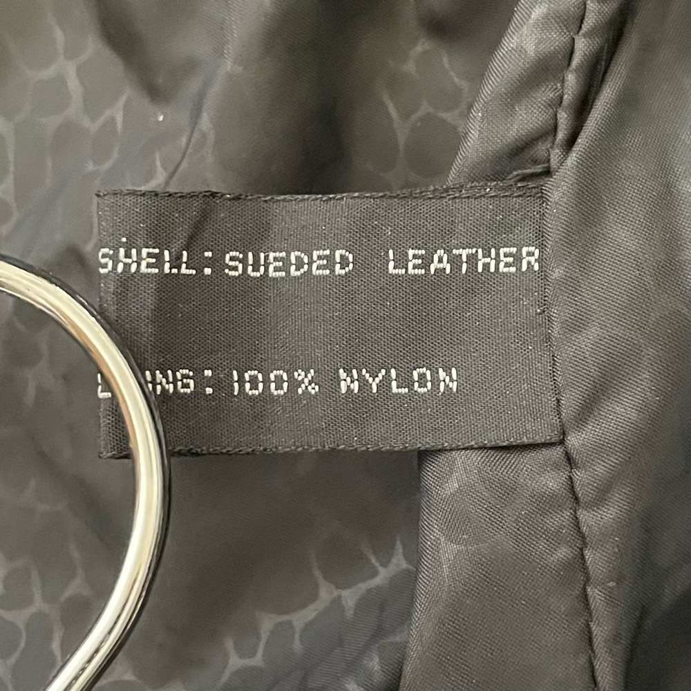 Vintage sueded leather fringed crop jacket medium - Picture 9 of 15